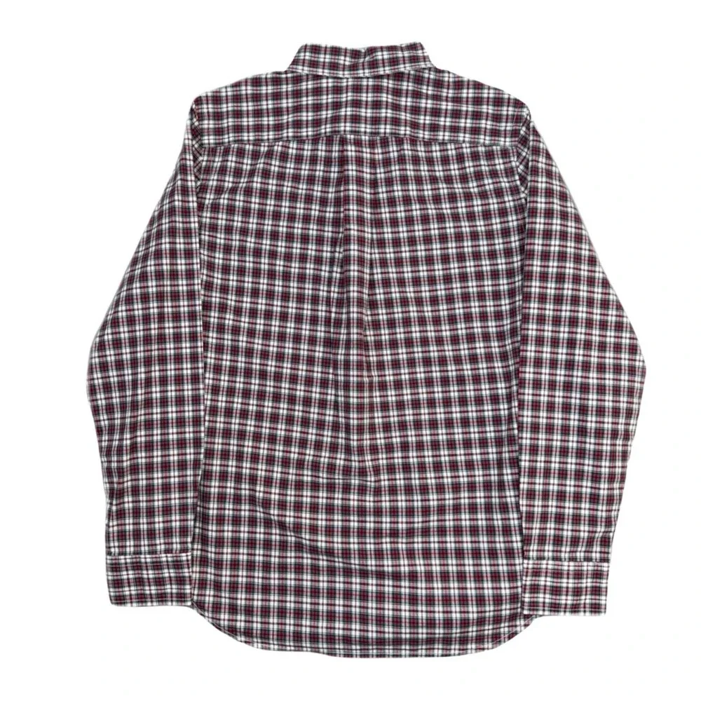 Lot Of 2 Ralph Lauren Boys‎ Large 14-16 Button-Down Plaid Red Blue Shirts Pony